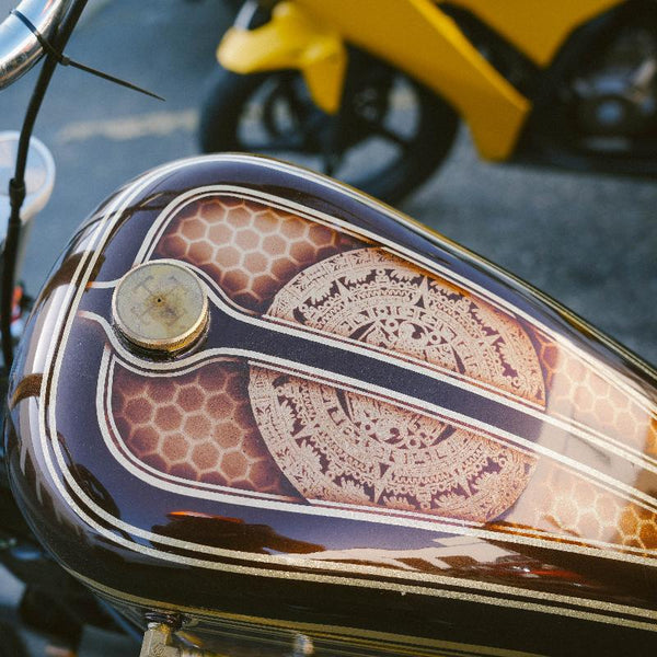 Custom Peanut Gas Tank for Honda Shadow VTX1300