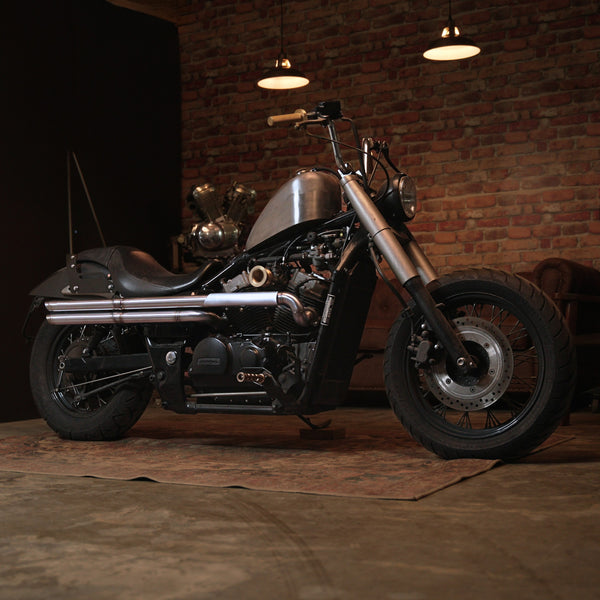 Lightning Rod Exhaust - Honda Shadow VT750 2004 & Newer Aero Phantom Spirit - Premium Stainless Series