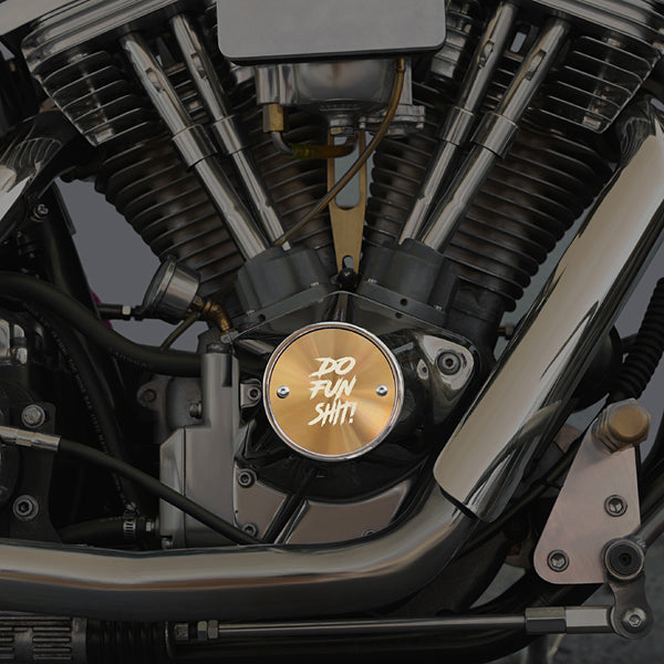 Points Cover for Big Twin Sportster Harley Davidson - Reversible Design